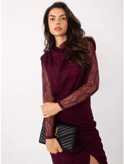 Šaty IT SK 9937.16 tmavo fialové Šaty IT SK 9937.16 tmavo fialové