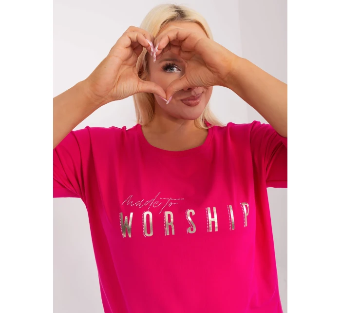 Bluzka RV BZ model 19465512 fuksjowy - FPrice Bluzka RV BZ model 19465512 fuksjowy - FPrice