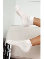 Milena ponožky 1115 Azure s mašľou pre ženy 37-41