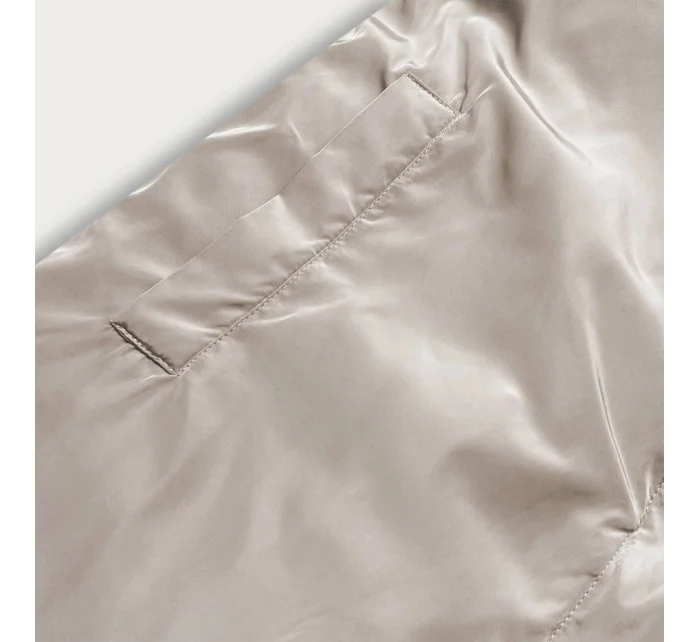 Dlhá obojstranná zimná bunda hnedá/kapučíno (l22-9852-300/62) Dlhá obojstranná zimná bunda hnedá/kapučíno (l22-9852-300/62)