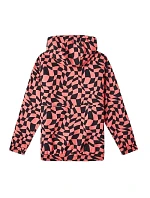 Detská jarná vetrovka O'neill Ridge Lightweight Hooded Jacket Pink