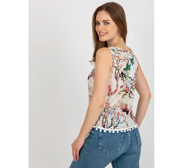 Blúzka AT BZ 2202B.70 biele a zelené