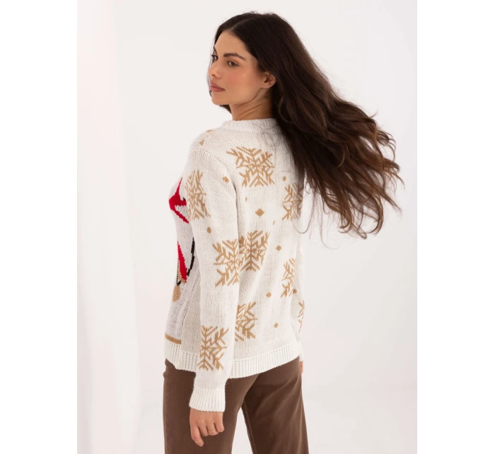 Sweter MI SW model 21791138 ecru - FPrice Sweter MI SW model 21791138 ecru - FPrice