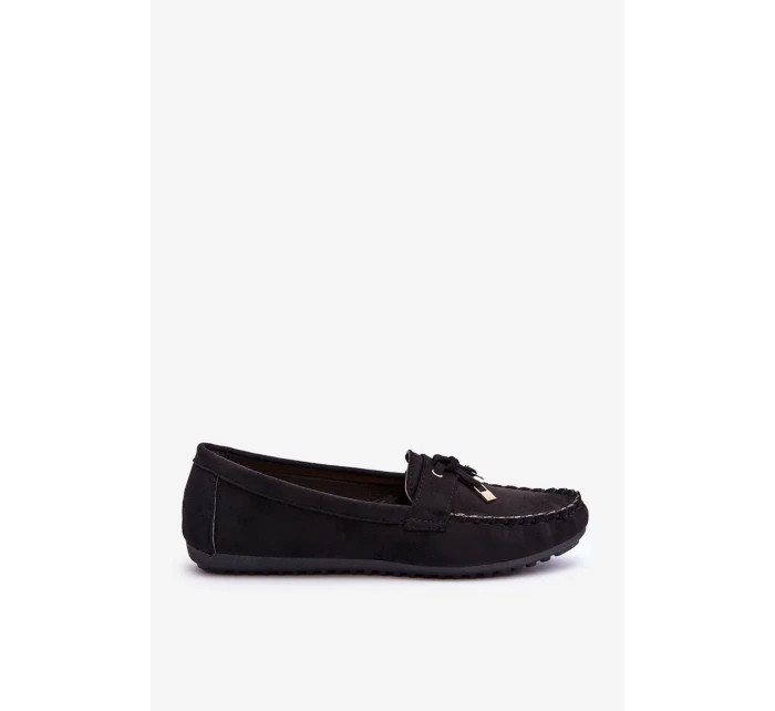 Klasické semišové mokasíny Černá Good Time