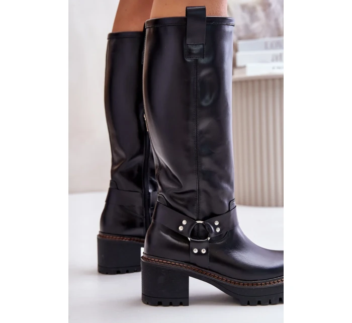 Topánky na podpätku model 201305 Krok vo veľkom štýle Topánky na podpätku model 201305 Krok vo veľkom štýle