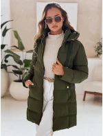 Dámská zimní bunda s kapucí zelená Dstreet model 21978724 - FashionStreet