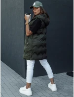 Dámská prošívaná vesta s kapucí zelená Dstreet model 21979838 - FashionStreet Dámská prošívaná vesta s kapucí zelená Dstreet model 21979838 - FashionStreet