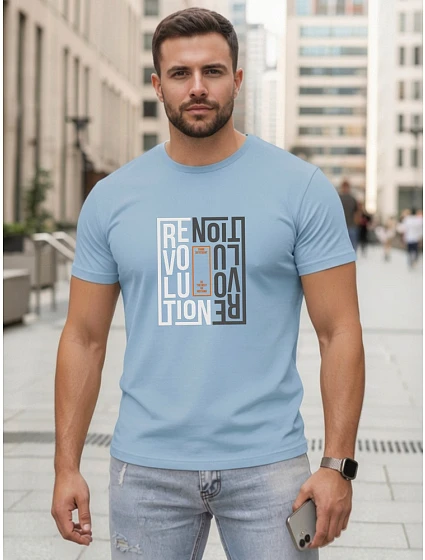 Tshirt męski z nadrukiem  model 22182638 - FashionStreet