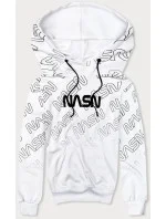 Bílá pánská mikina s potiskem model 18420054 - J.STYLE