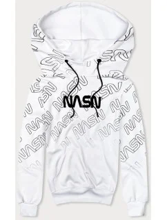Bílá pánská mikina s potiskem model 18420054 - J.STYLE