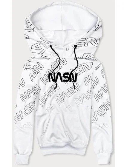 Bílá pánská mikina s potiskem model 18420054 - J.STYLE