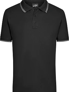 JN Pánské piqué polo 02.0 black/white model 22494709 - Daiber