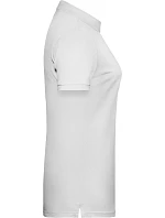 Dámské piqué polo z bio bavlny 02. white model 22534193 - Daiber Dámské piqué polo z bio bavlny 02. white model 22534193 - Daiber