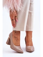 Zazoo model 21615922 Kožené Lodičky Beige - Boto