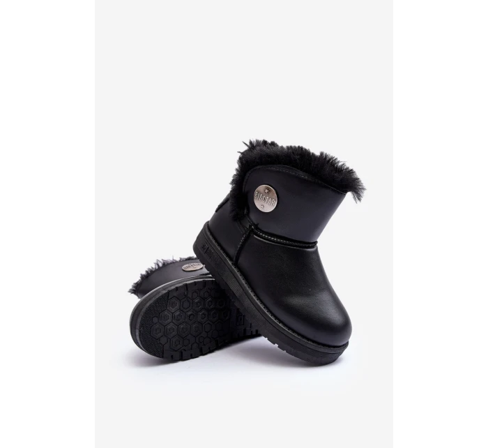 Dětské sněhule s z kožešiny černé Big Star model 21637354 - Big Star Shoes
