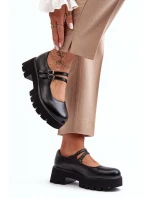 Damskie Półbuty Na Niskim Obcasie Czarne Saviwa Damskie Półbuty Na Niskim Obcasie Czarne Saviwa