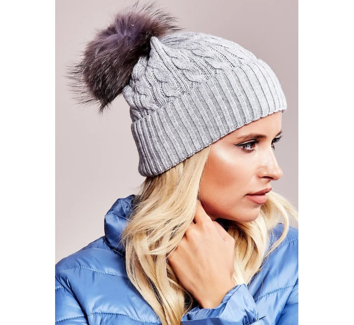 Dámska čiapka AT CZ 173501 šedá