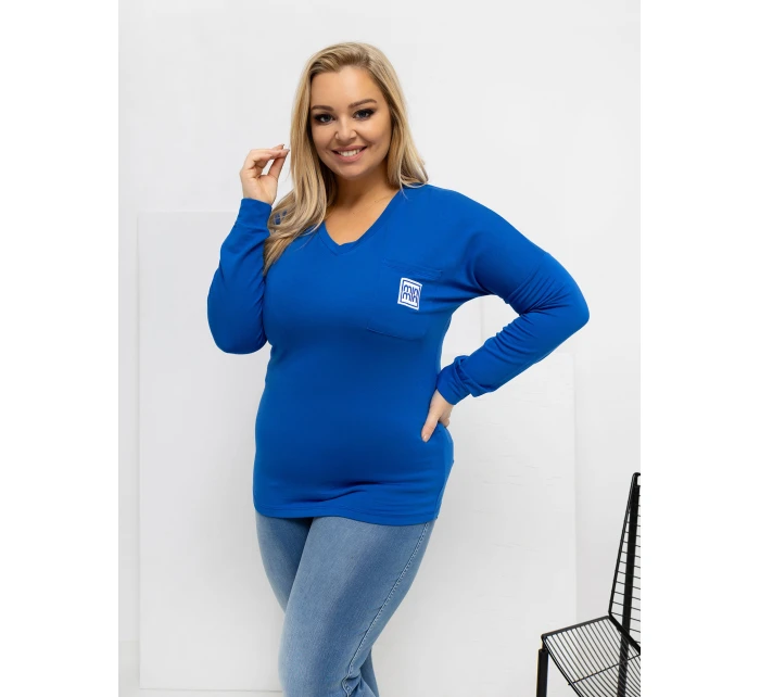 Blúzka RV BZ A 161.63 kobaltovo modrá