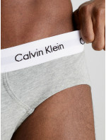 Pánske slipy 3 Pack Briefs Cotton Stretch 0000U2661G998 čierna/biela/sivá - Calvin Klein