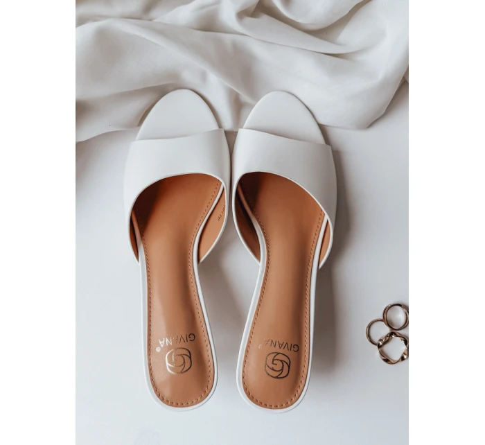 dámské žabky bílé model 21990174 - Dstreet