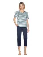 Dámske pyžamo 654 modré plus - REGINA
