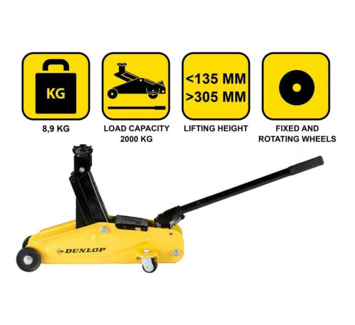 HYDRAULICKÝ ZDVIHÁK DO AUTA DUNLOP 2000 KG