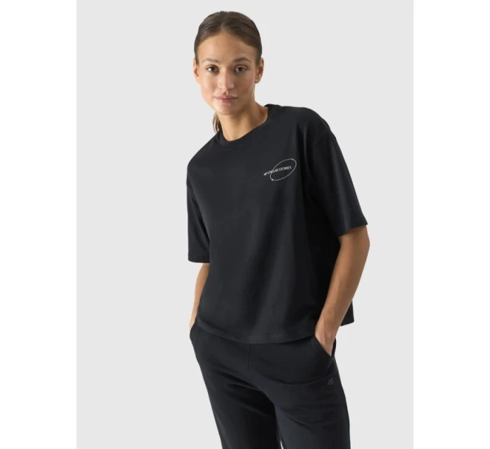 Dámske tričko oversize s potlačou 4F 4FRSS24TTSHF2089-20S