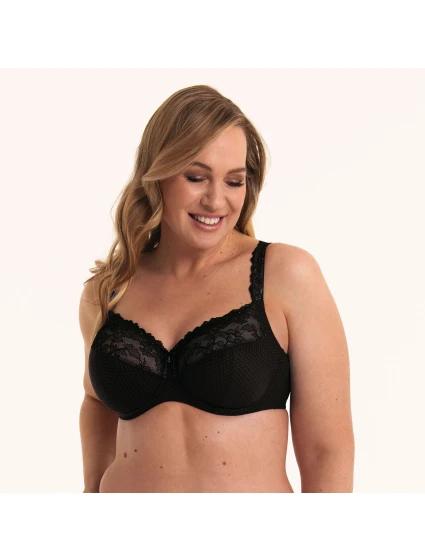 Eloise podprsenka s kosticami Full Cup 5295 čierna - RosaFaia