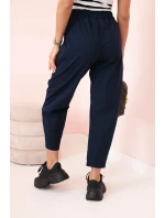 Nohavice s vreckami Summer Punto navy blue