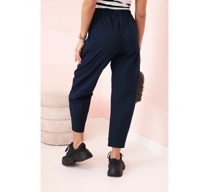 Nohavice s vreckami Summer Punto navy blue