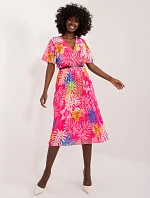 Šaty DHJ SK 13162 3.90 tmavoružová