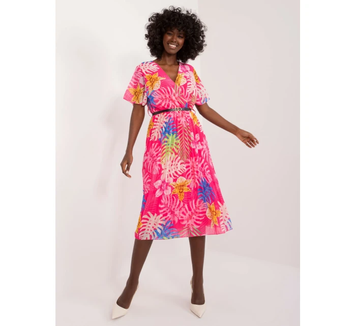 Šaty DHJ SK 13162 3.90 tmavoružová