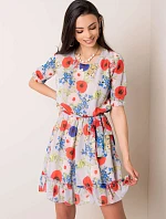 Šaty LK SK 507626.70 svetlo šedá