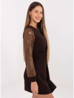 Šaty MI SK 67634.99 tmavohnedé