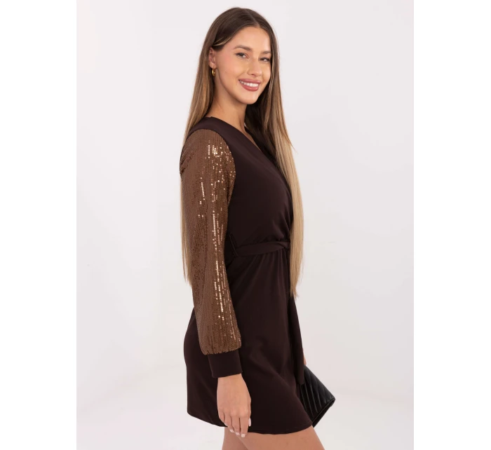 Šaty MI SK 67634.99 tmavohnedé