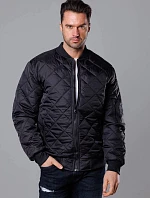 Pánska čierna prešívaná bombera (MY01-1)