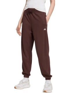 Dámske nohavice adidas Essentials Small Logo French Terry Cuffed pants brown JX3864 dámske