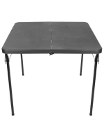 Stôl na stolovanie KOMPAKTNÝ STÔL 86,5x86,5x71 cm a 4 sedadlá ČIERNA