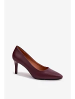 Červené eko kožené lodičky Sergio Leone Červené eko kožené lodičky Sergio Leone