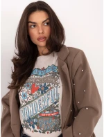 T shirt model 21798148 jasny beżowy - FPrice