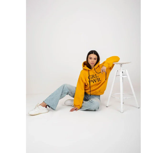 Dámska mikina EM BL 651 2.14X tmavo žltá - FPrice