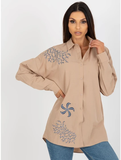 Košeľa TO KS 7005.34P béžová