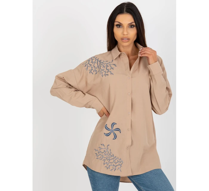 Košeľa TO KS 7005.34P béžová