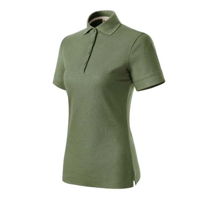 Dámske khaki polo tričko Prime (GOTS) Dámske khaki polo tričko Prime (GOTS)