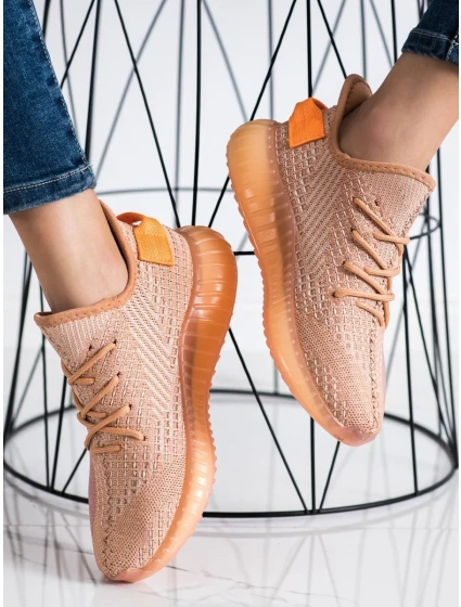 Trendy tenisky dámské oranžové bez podpatku Trendy tenisky dámské oranžové bez podpatku