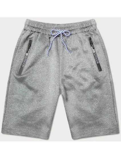 Svetlosivé krátke pánske kraťasy (8K200-2)