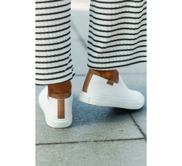 Dámské Tenisky SlipOn Big Star model 21693204 Bílé - Big Star Shoes Dámské Tenisky SlipOn Big Star model 21693204 Bílé - Big Star Shoes