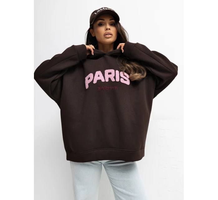 Bluza RV BL model 21777643 ciemny brązowy - FPrice Bluza RV BL model 21777643 ciemny brązowy - FPrice