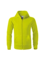 Trendy Zipper mikina dětská limetková