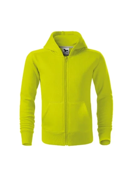 Trendy Zipper mikina dětská limetková